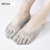 Men's Summer Breathable Anti-Odor Ice Silk Low-Cut Five-Toe Socks
