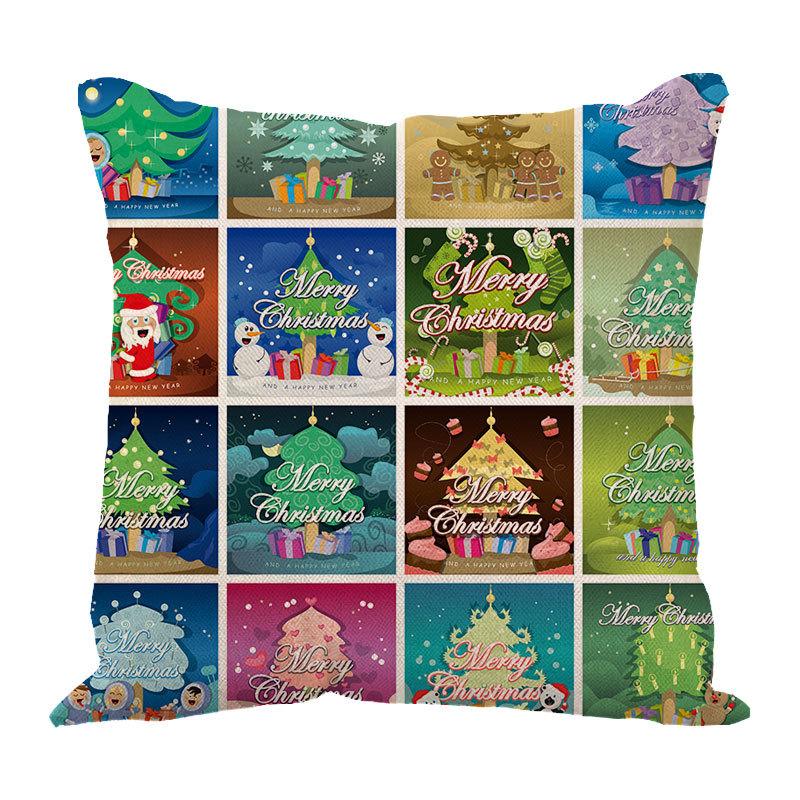 New Linen Christmas Pillows Linen Cushion Pillow Cover Pillow Pillow Car Pillow Sofa Pillow Cover