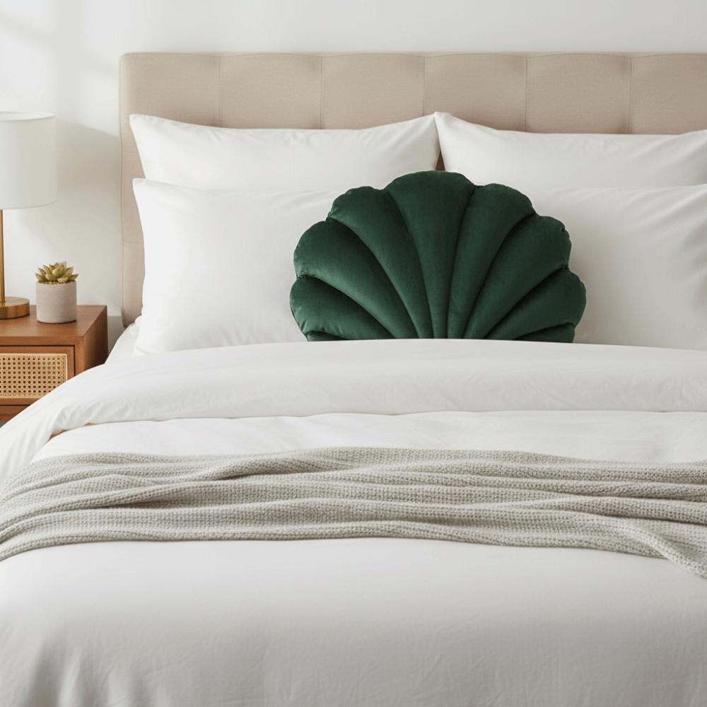 Dutch Velvet Shell Cushion Skin-friendly Car Cushion Simulation Sofa Waist Pillow  Living Room