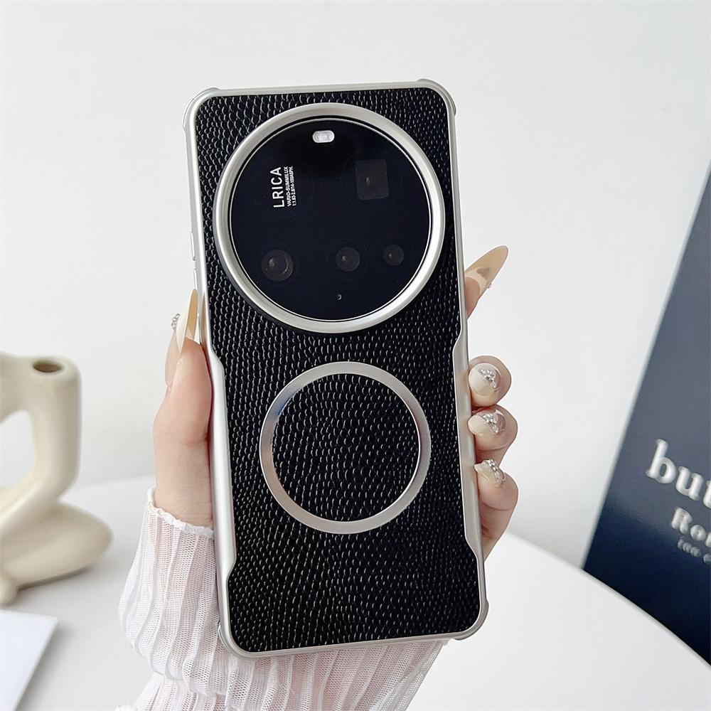 For Xiaomi Mi 15 Ultra Case Luxury PU Magnetic Wireless Charging Protective Back Cover Case For Xiaomi Mi 15 14 Pro Ultra Shell xiaomi 15 ultra чёрный