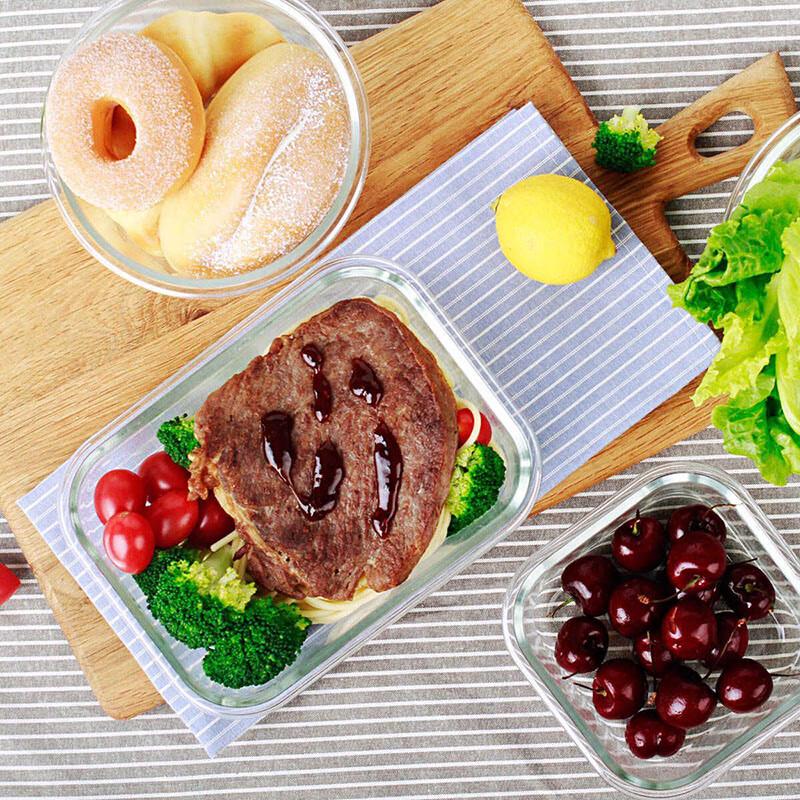 Chuangde Heat-Resistant Glass Lunch Box & Food Storage Set