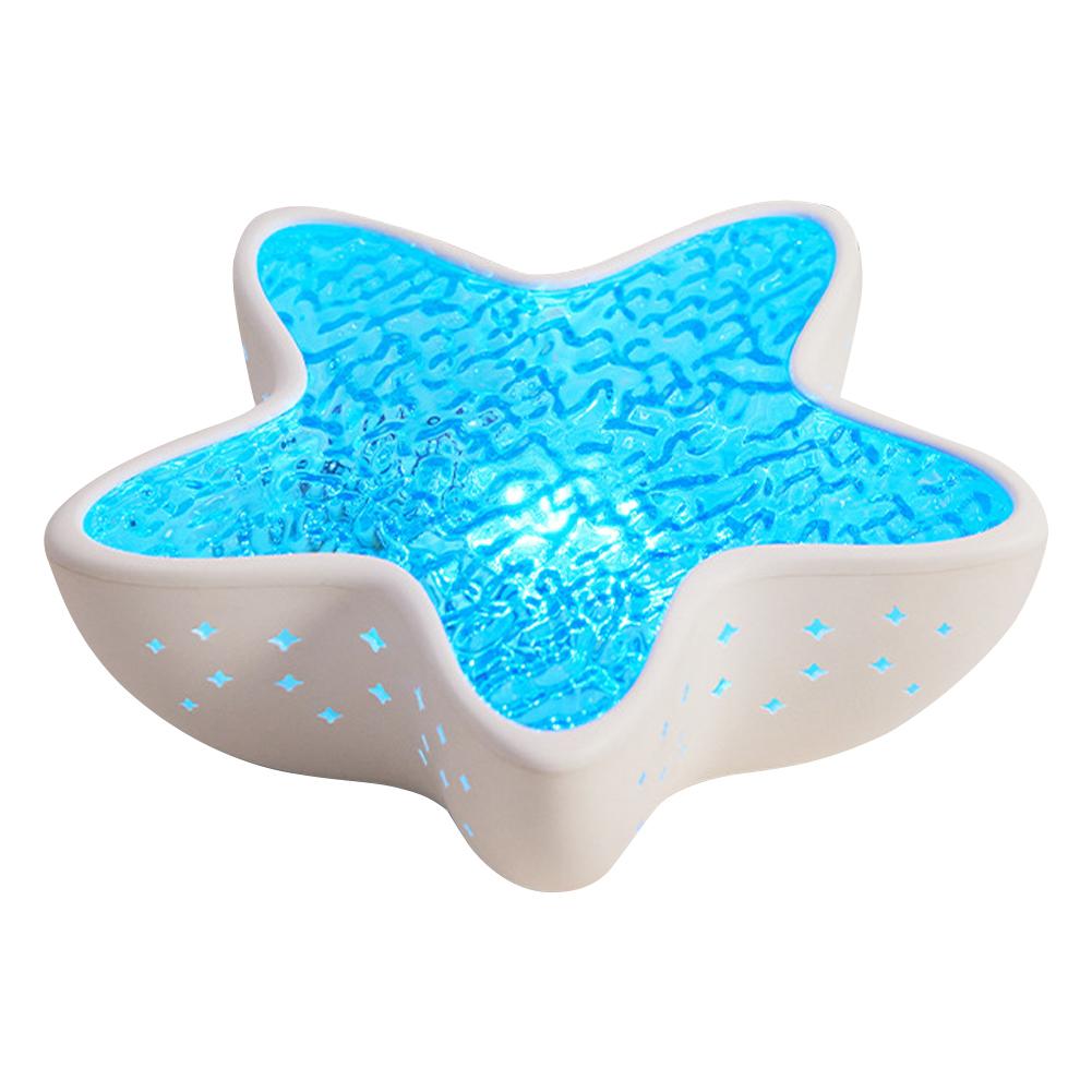 

Night Lamp Projector Rechargeable Ocean Wave LED Projector Lamp Star Projector for Bedroom Party белый