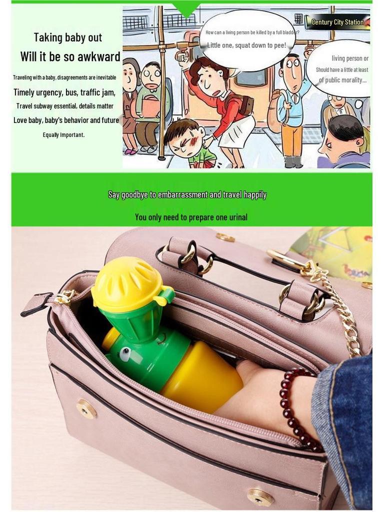 Portable Leak-Proof Toddler Urinal - Cute Design for Boys & Girls
