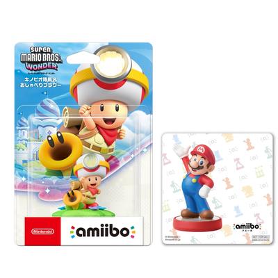 Amiibo Captain Toad & Talking Flower (Super Mario Series) [Amazon.co.jp Exclusive] Includes Bonus Original Sticker