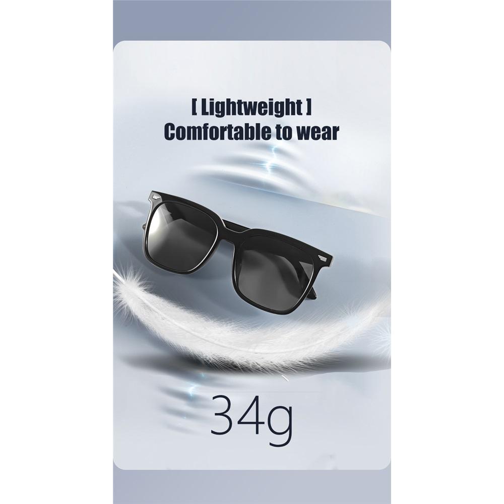 Smarte Bluetooth-Audiobrille, Musik hören und hochauflösende Anrufe führen, polarisierende Anti-UV-Gläser, bequeme Sonnenbrille