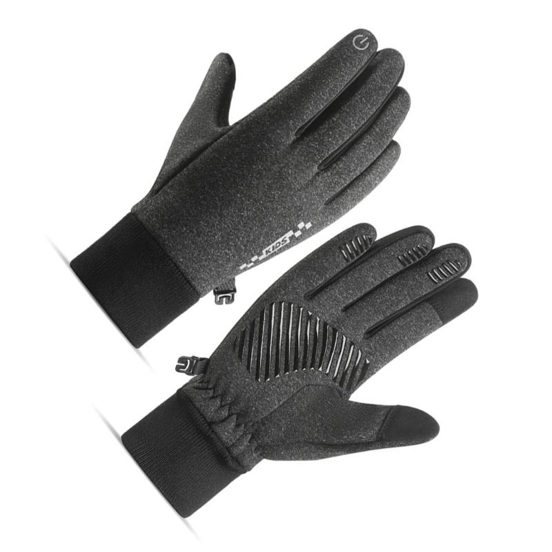 5-14 Year Kids Thermal Gloves Soft & Breathable Polyester and Fleece Warm Mittens for Cold Weather Adventures
