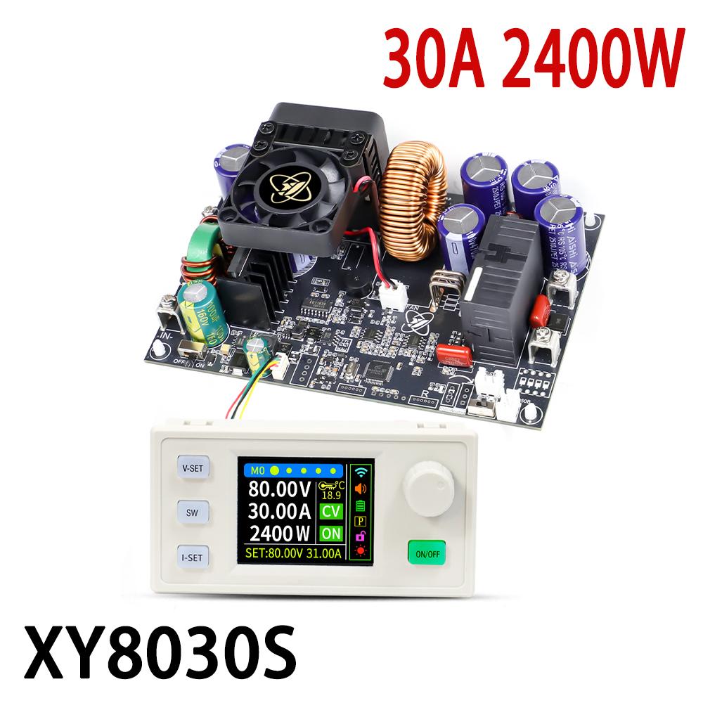 XY8030S XY12530S CNC Adjustable DC Step-Down Power Supply 30A 2400W/3750W Constant Voltage Constant Current with 2 PWM Fans