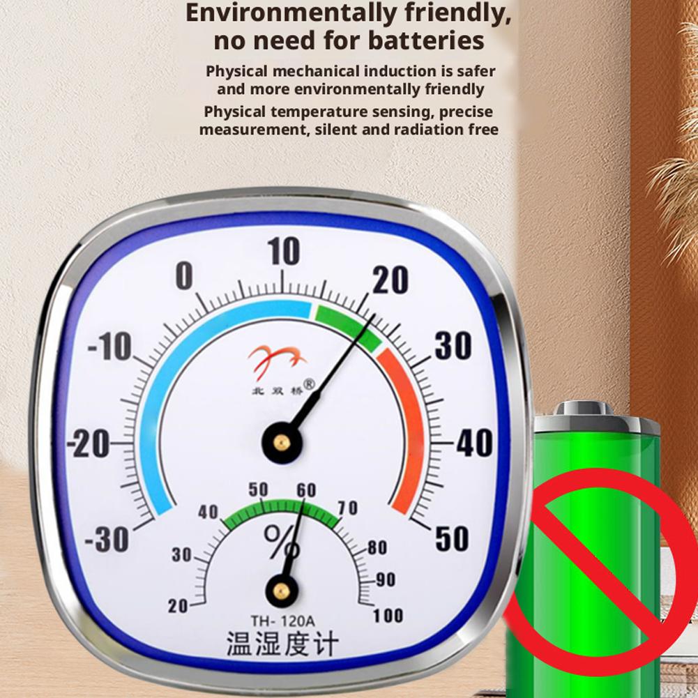 Indoor Thermometer Hygrometer Desktop Wall Mounted Pointer Temperature Humidity Meter Household Weather Station