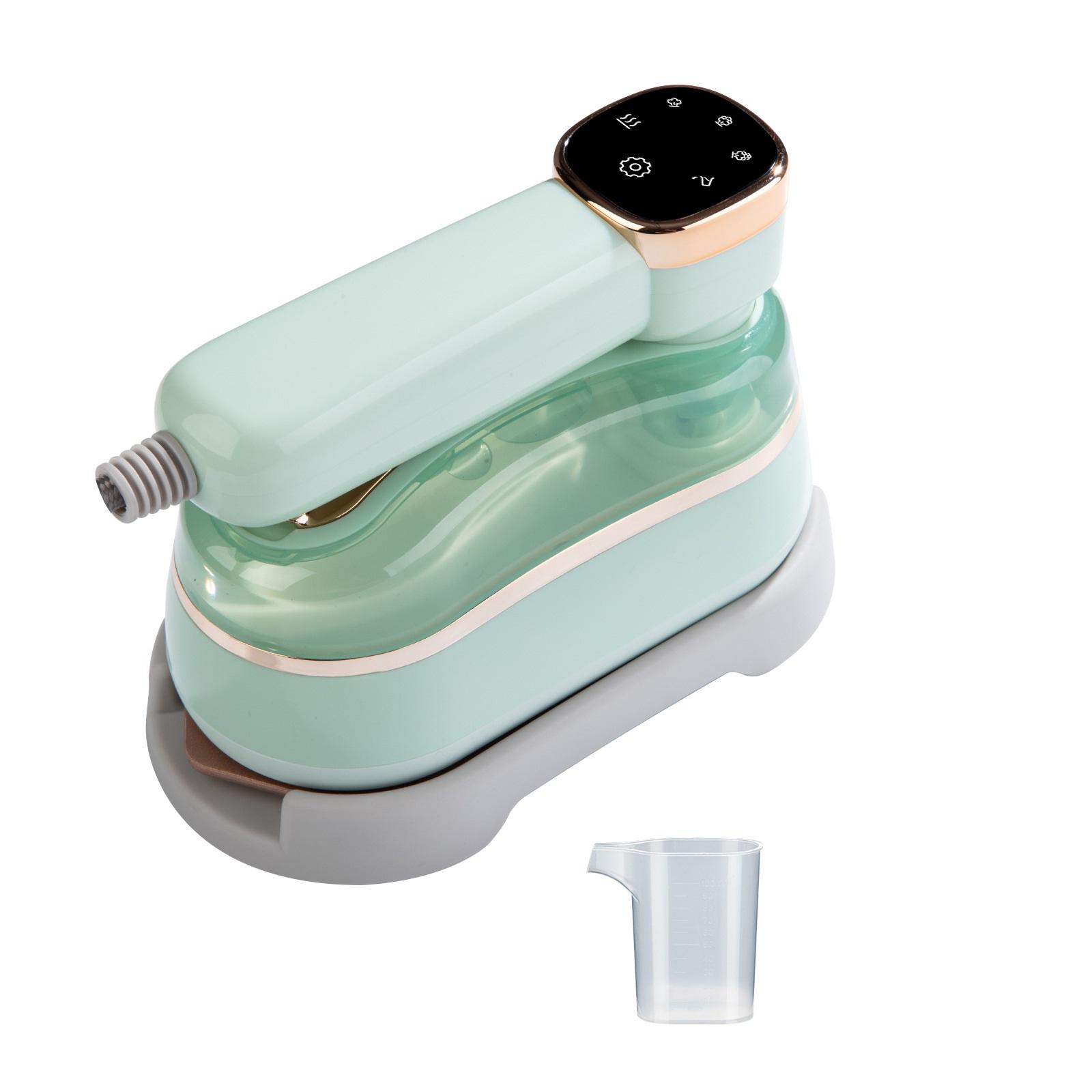 Портативный полностью автоматический паровой утюг – Быстрое удаление складок с одежды Without (no water warning) зелёный