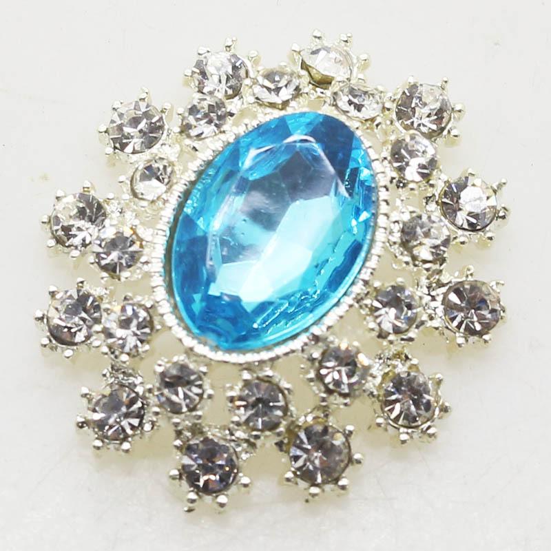 25x28mm Korean Alloy Rhinestone Acrylic Scarf Buckle Brooch