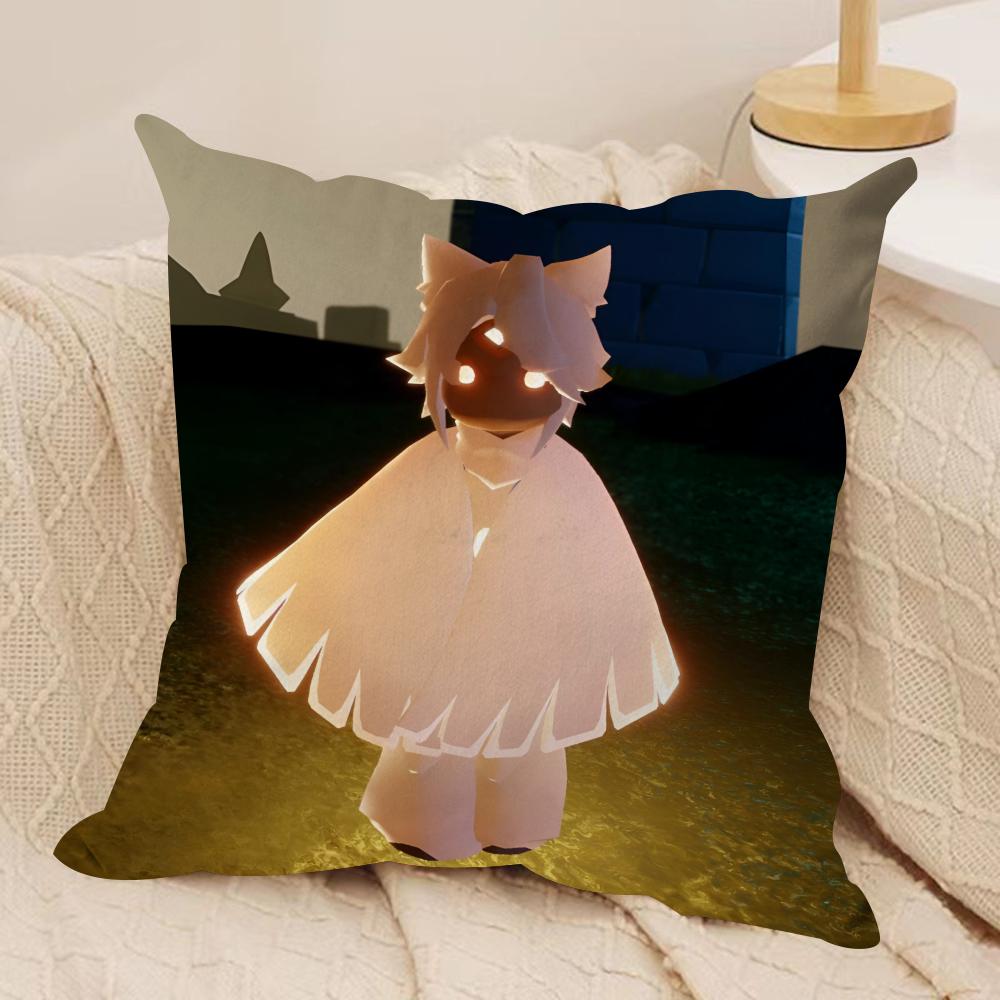 Games Sky ChilDRen of the Light Cushion Cover Pillowcase Ultra Soft Skin Friendly Fabric Cloud Like Comfort Concealed Zipper