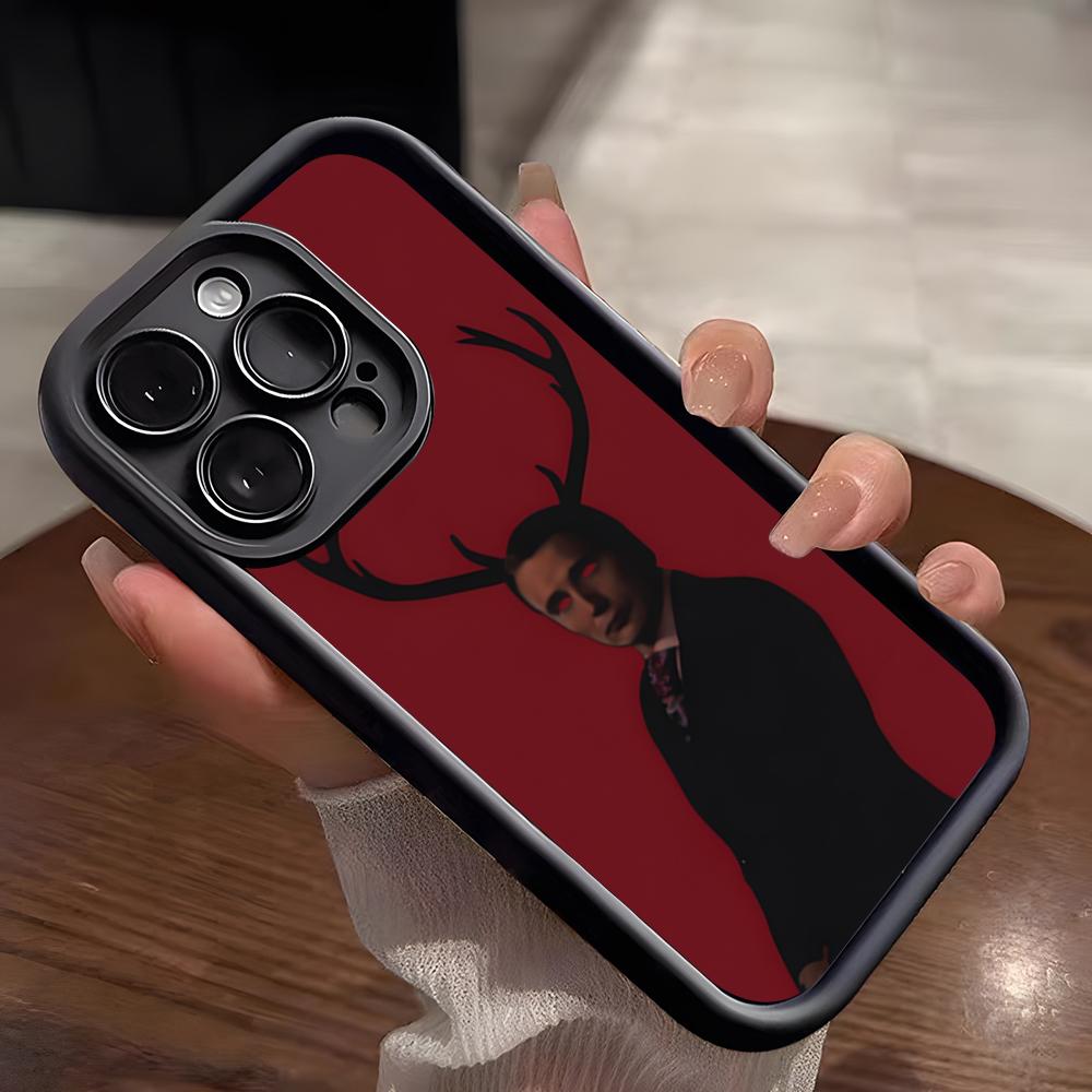 Horror TV H-Hannibal Phone Case For IPhone 17 Pro Max 15 Pro 16 14 Plus 12 13 Mini 11 Pro Shockproof Soft Cover