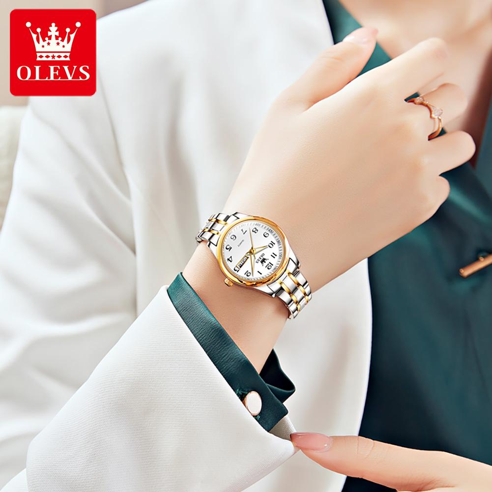 OLEVS Brand Ladies' Watch Quartz Watch Calendar Week Waterproof 5567