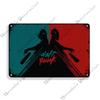 Daft Punk Vintage Poster Rock Music Metal Sign Retro Poster Metal Plaque Pub Bar Club Bedroom Decorative Plate Music Wall Decor
