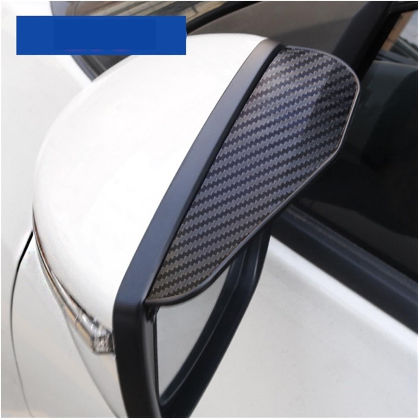 2Pcs Car Rearview Mirror Rain Eyebrow Awnings Shelters Universal Auto Exterior Accessories Parts Rearview Mirror Protector Cover(2pc Black) 2pc Black