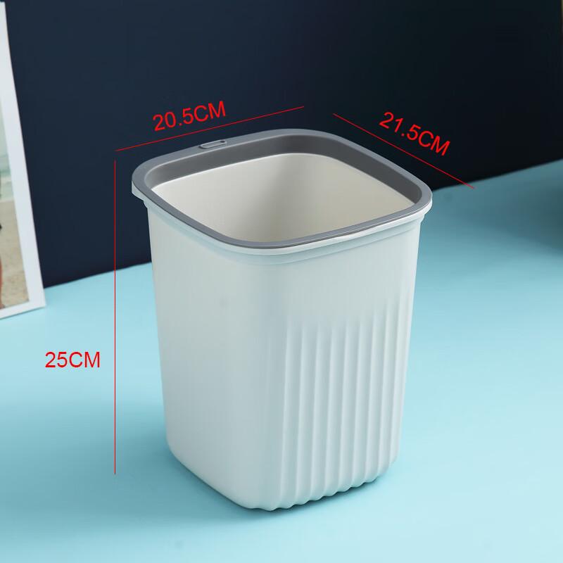 LFOF Plastic Lidless Waste Bin with Pressure Ring