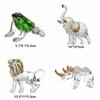 Frog Crystal Elephant Figurines Gilding Process Desk Decoration Ornament  Desktop Decoration