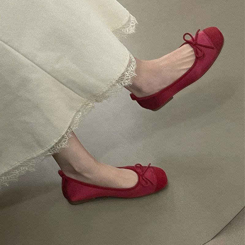 Měkké Dámské Hedvábné Mělké Dámské Baleríny S Botami Pantoflemi Kulatá Špička Obuv Nazouvací Dámské Baleríny Taneční Boty