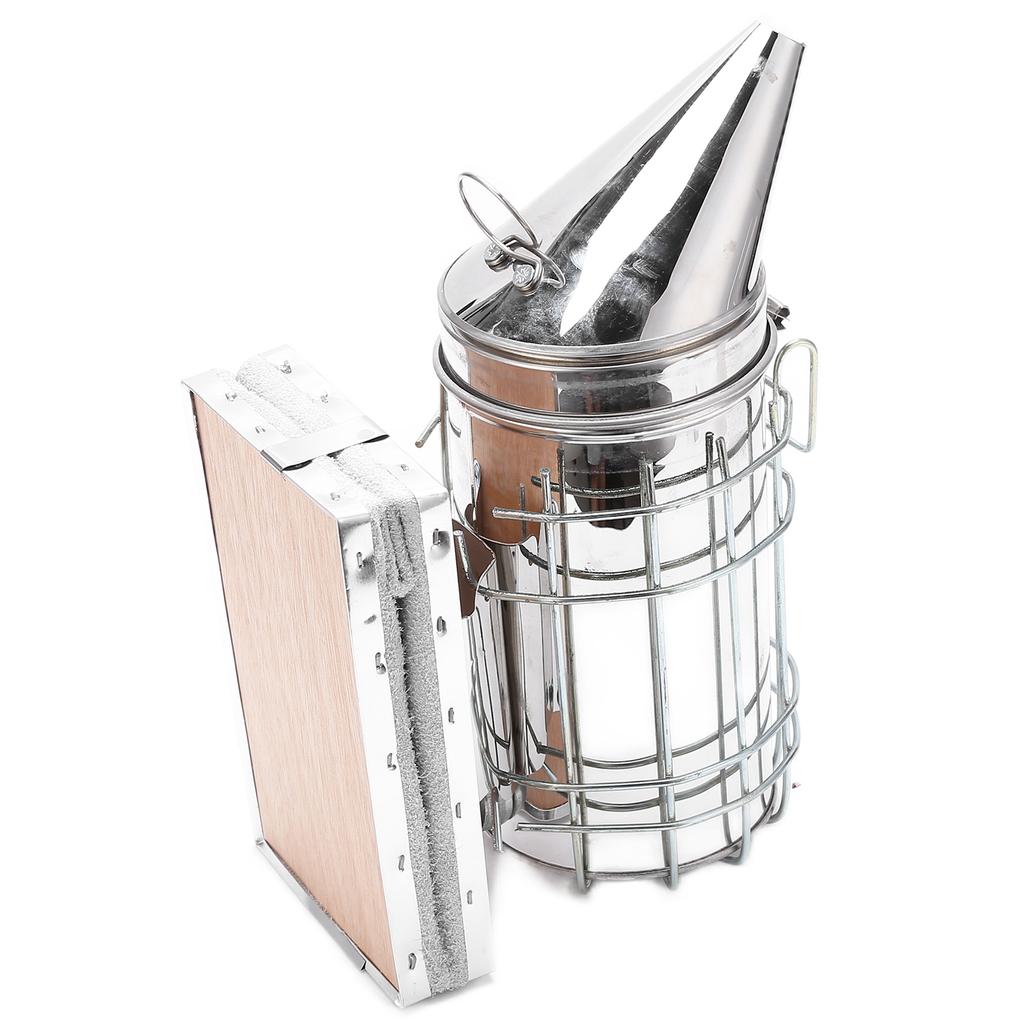 9Pcs/Set Beehive Smoker Kit with Bee Brush Yellow Needle Scratcher Serrated Blade Queen Bee Clips