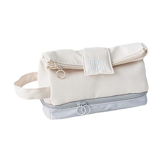 Penál, velkokapacitní studentské pouzdro na psací potřeby s poutkem na ruku, hladký zip, 3C