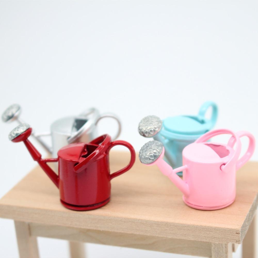 Lifelike Mini Watering Can Model Simulated Watering Can Ornament  Dollhouse Garden