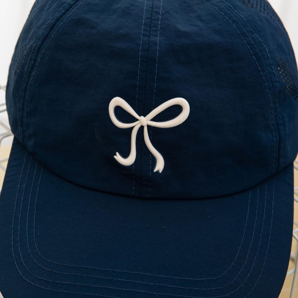 Summer Thin Bowknot Quick-Drying Baseball Cap for Women Sun-Poof Peaked Cap Leisure Students Sport Travel Sun Hat