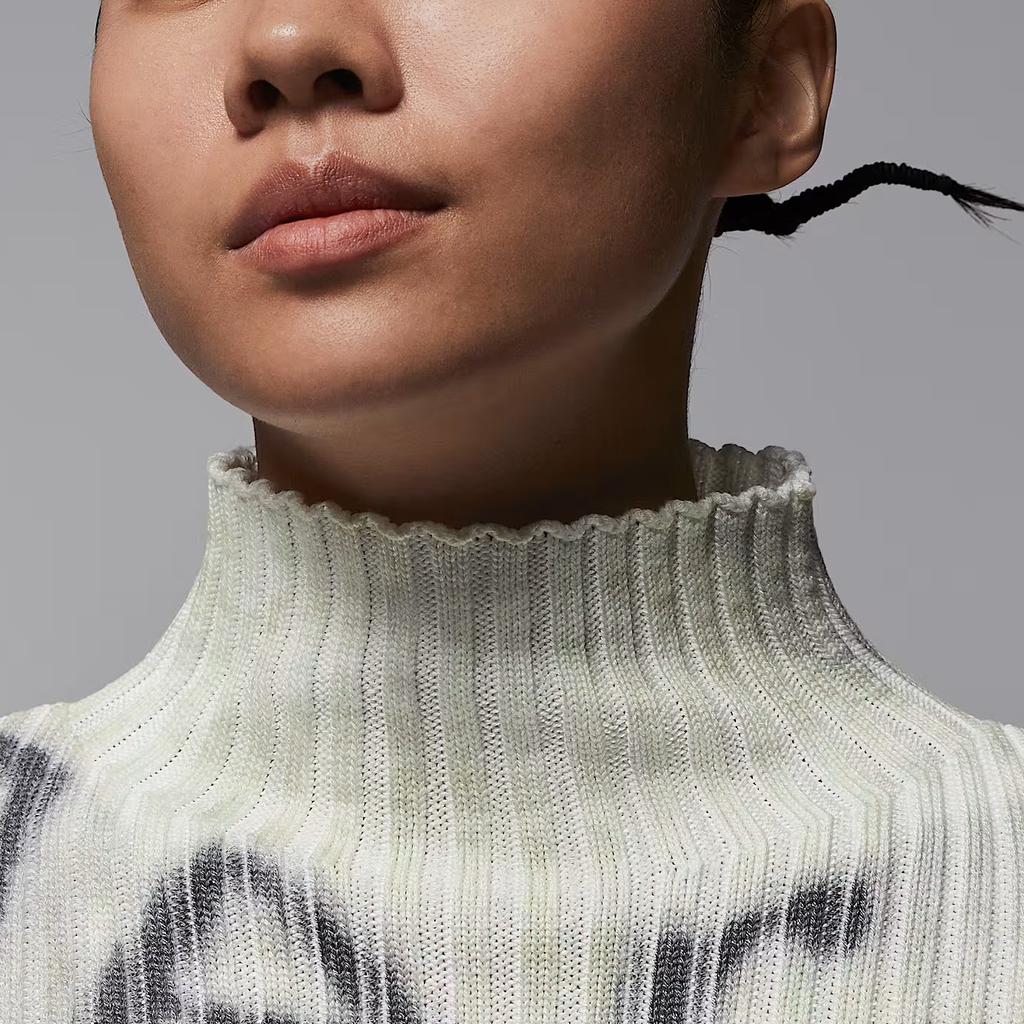 Jordan Air Loose High Neck Casual Long Sleeve Knit Sweater Women sweater HV0299-901