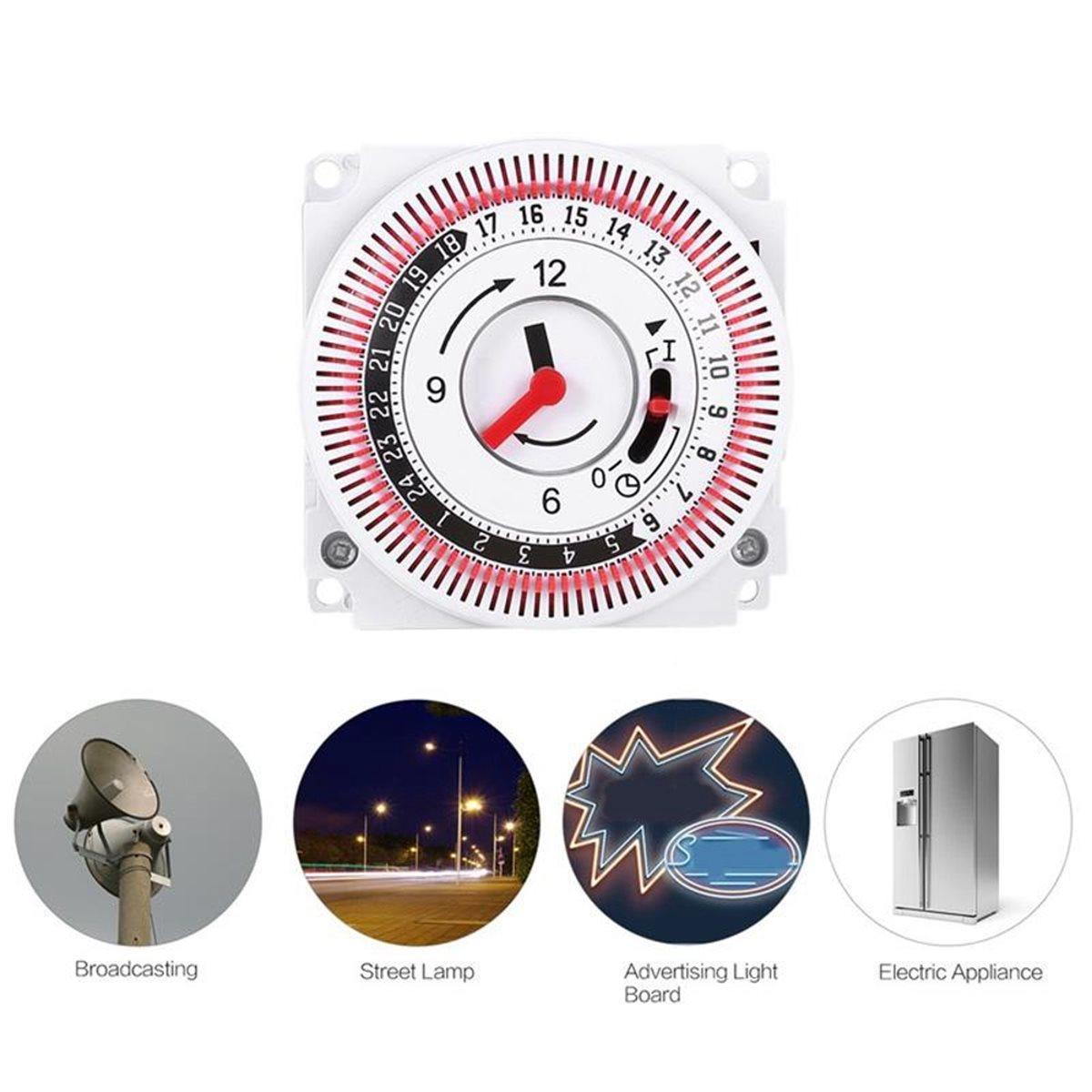 

Mechanical Timer Switch 16A 230V Rotary Dial Analog Time Control Daily Time Switch for Industrial & Home Appliance China Mainland