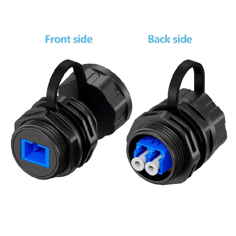 Easy Installation LC Fiber Optics Coupler Connector With Waterproof Cap Perfect For Outdoor Networking Industrial Use