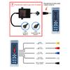 Size 20*6.5cm Digital Shower FM Radio Fan Speaker Freehand Computer Control Panel Shower Room Cabin Accessories