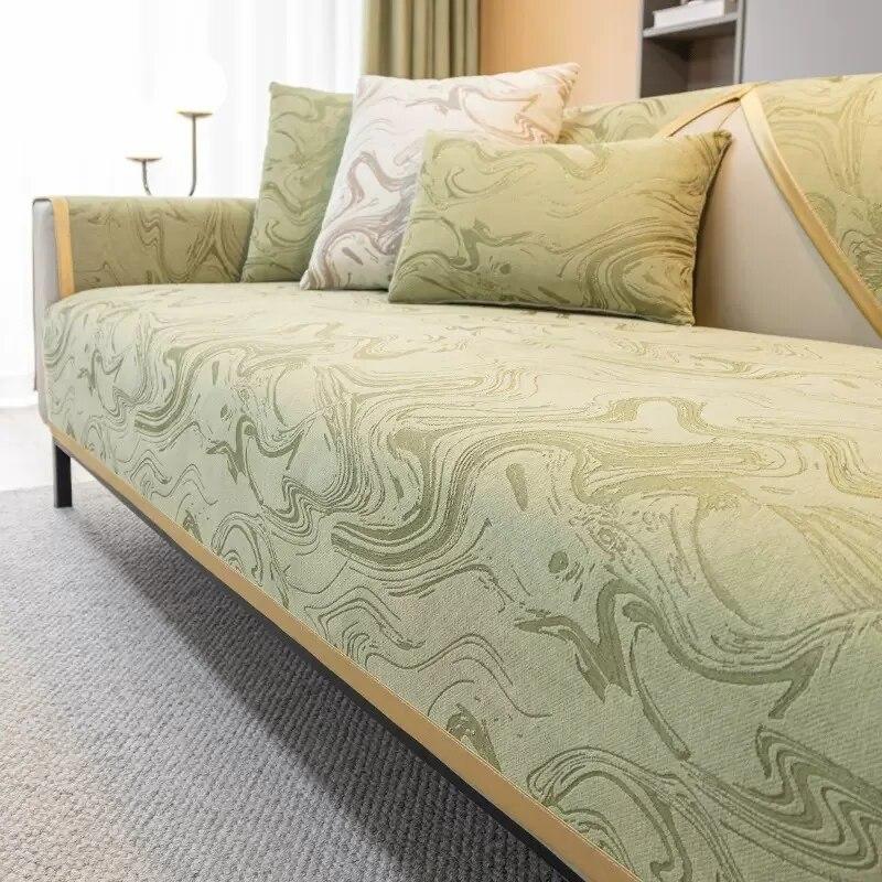 

Коврик для дивана из синели, всесезонный универсальный противоскользящий универсальный чехол для дивана «все включено» 70x70cm