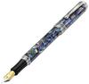 Xezo Maestro Fountain Fine Natural Abalone Pure Platinum Limited Serialized Pen, Nib, Shell, Plated, Handmade, Edition,