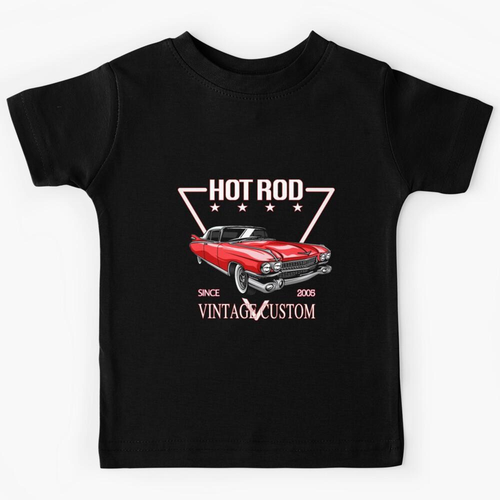 Vintage Custom HOT ROD Car Kids T-Shirt 170