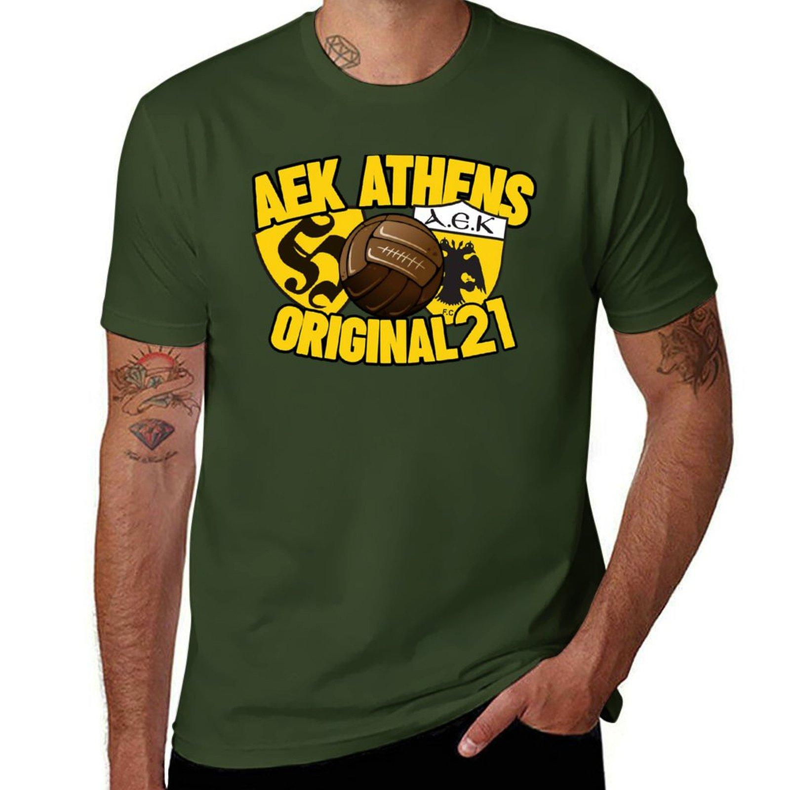

AEK ATHENS - ORIGINAL 21 (2) T-Shirt funnys sublime Blouse t shirt for men XL