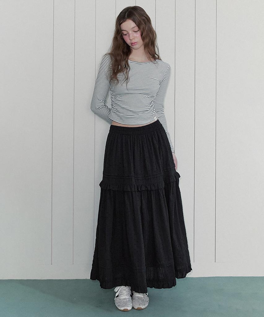Teuwi Kiren Frill Full Long Skirt