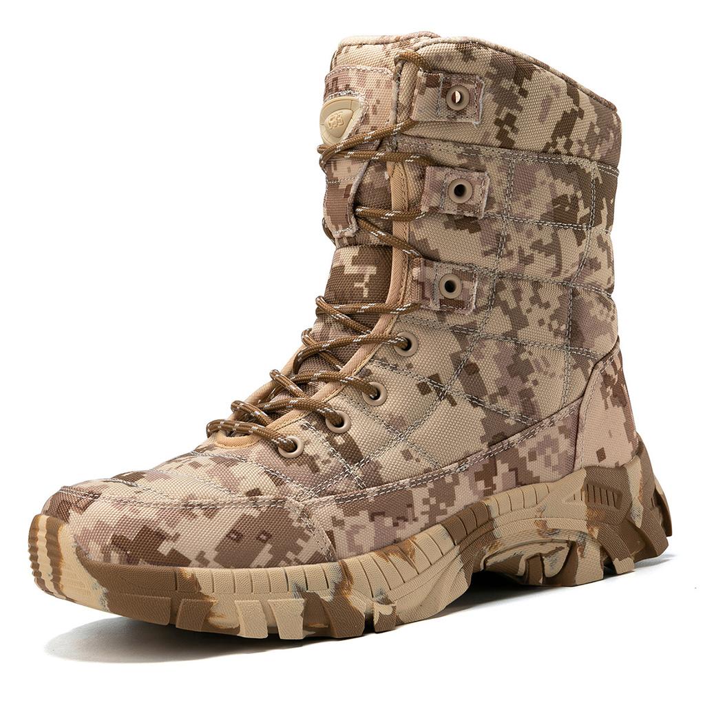 Fashion Men Boots Camouflage Shoes High Top Hiking Durable Anti-Slip Outdoor Climbing Trekking shoes