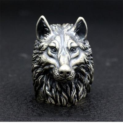 New Retro Trend Nordic Wolf Head Ring Men Punk Rock Ring Men Viking Amulet Fashion Street Party Niche Gift DecorationAccessories