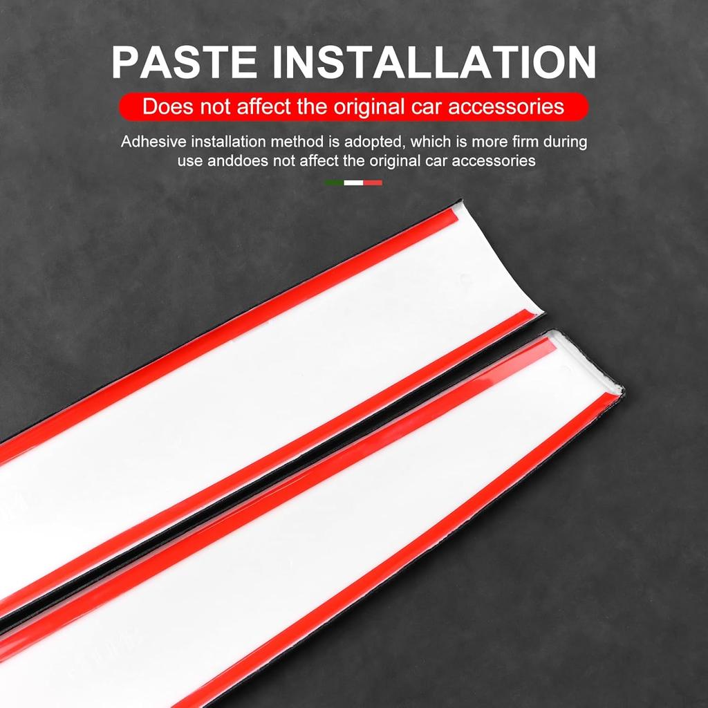 Car Instrument Panel Trim Cover alcantarn Style for Tesla Model 3 Y 2017-2024 Dashboard Trim Strip for Car Interior Accessories Decoration