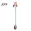 Coffee Cup Stirrer 304 Stainless Steel Spoon, Hanging Cat Spoon for Mugs Tall Cups, Long Short Handle Tea Stirring Ideal Desserts & Ice Cream