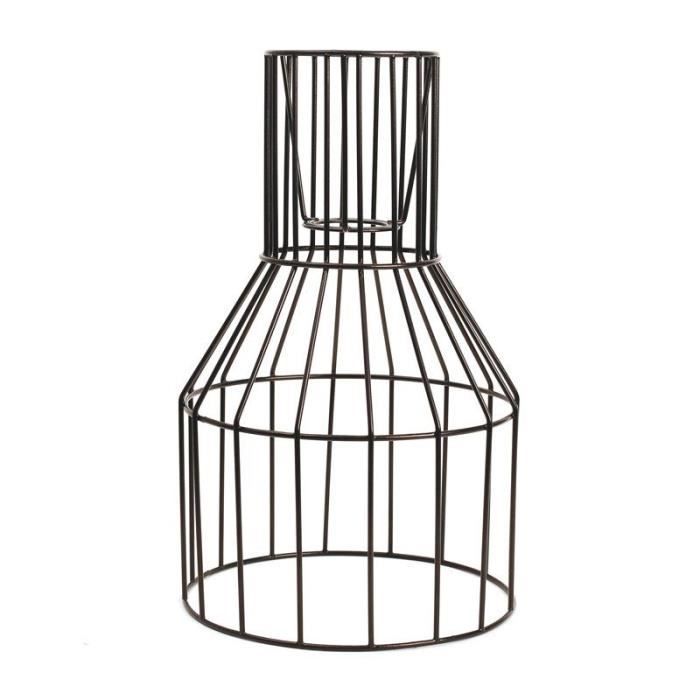 Abat-jour industriel - GRACRE - Noir - 20 cm de diamètre - Métal - Style classique