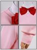 NIUKACOS Dandadan Ayase Momo Cosplay Includes and Bow Costume for Photo and Size M Costume, Top, Shirt, Skirt, Socks, Earrings, Tie, Anime/Manga