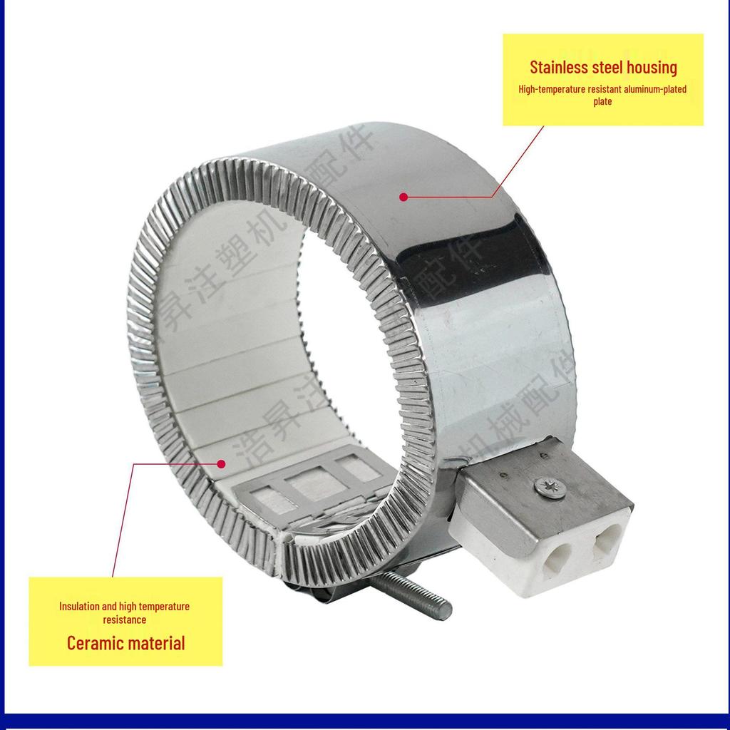 Wysokiej mocy ceramiczny pierścień grzewczy ze stali nierdzewnej do maszyn do formowania wtryskowego
