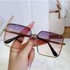 Gradient Cut-Edge Large Frame Women's Fashion Sunglasses - Slimming & Stylish Street Style