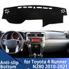Pour Toyota 4runner 4 Runner N280 2010-2021 Accessoires Couvercle de Tableau de Bord Auto Tapis de Tableau de Bord Planche Tapis Tapis de Tableau de Bord Tapis Anti-UV