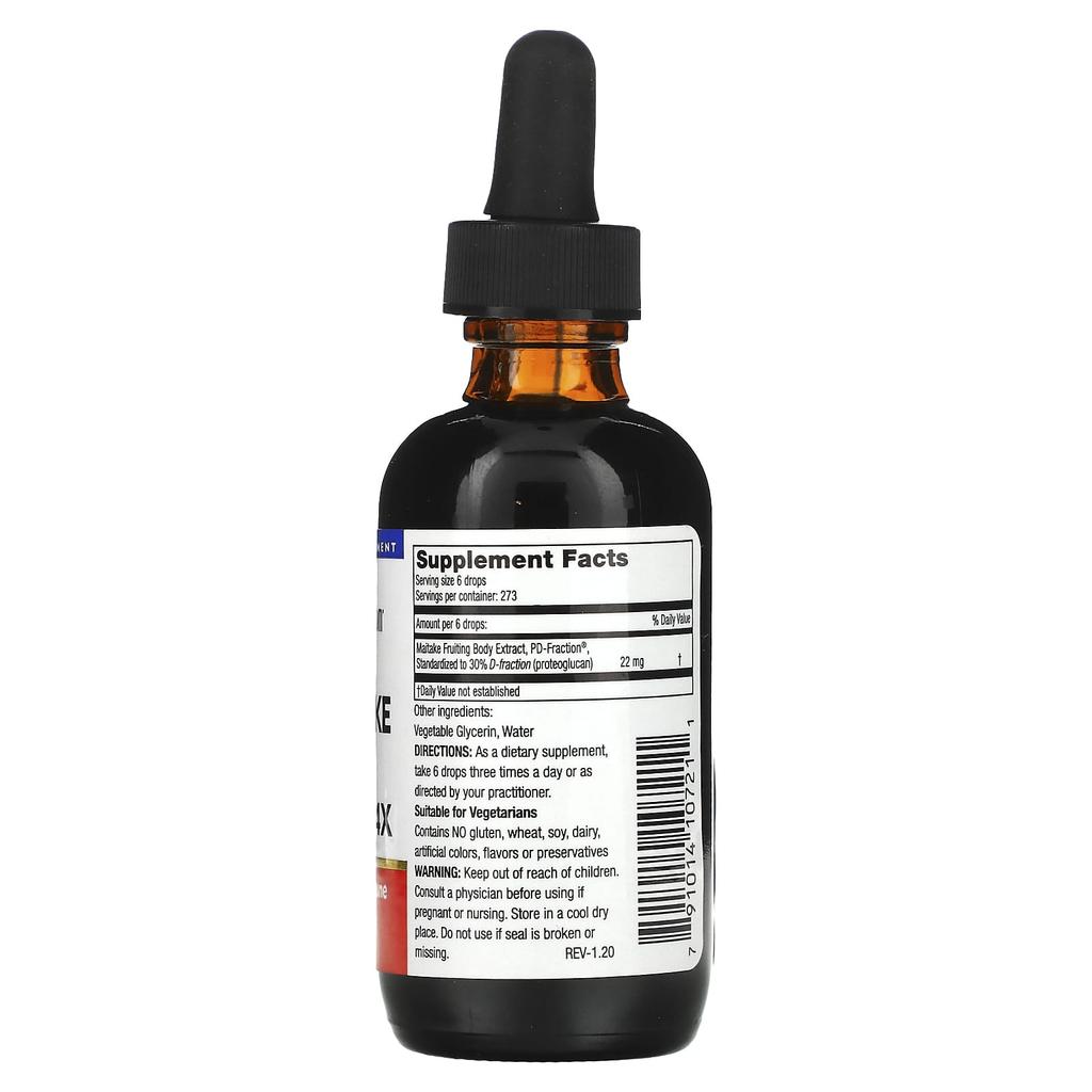 Maitake D-Fraction, Pro 4X, 60Ml (22Mg per serving)