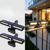 1Pc New Solar Panel Clip Light Courtyard Garden Waterproof Outdoor Lighting Human Body Induction Wall Lamp