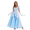Costum de Halloween Prințesă Albastră Curte Europeană & Americană