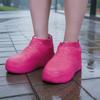 1 Pair Waterproof Shoe Cover Outdoor Non-slip Overshoes Galoshes Reusable Foldable Rain Boot Shoes Protector Cover for Men Women