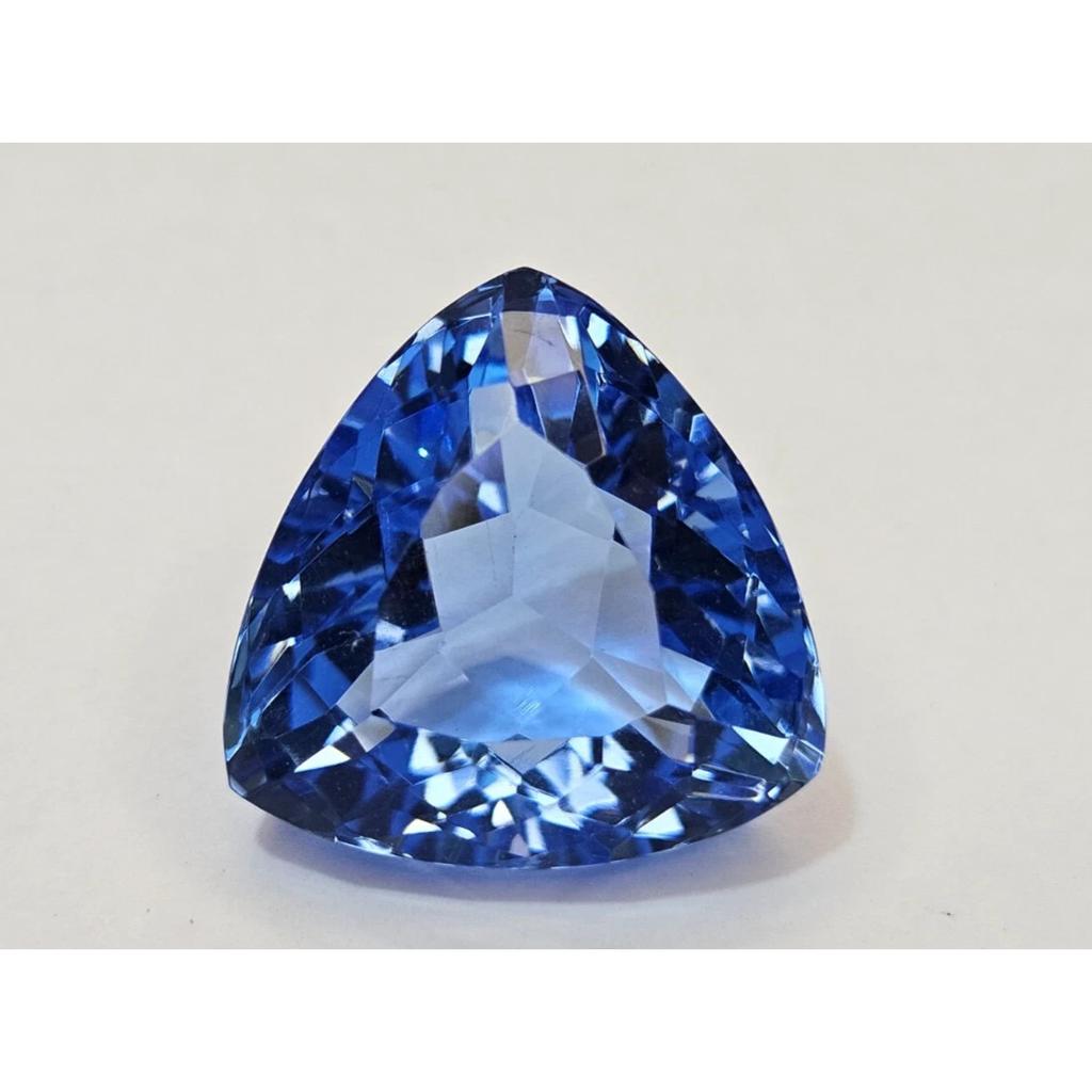 Natural Spinel Blue Use For Different Purpose Trillion Cut 35+ Ct Gemstone