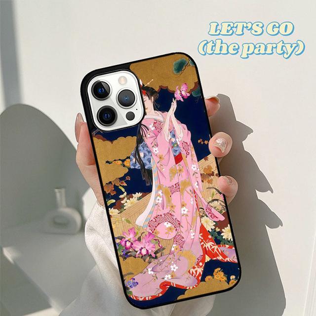 Japan Geisha japanese Geisha girl Phone Case Cover for iPhone 17 Air 16 16e 15 12 11 13 14 Pro Max Apple Plus Coque